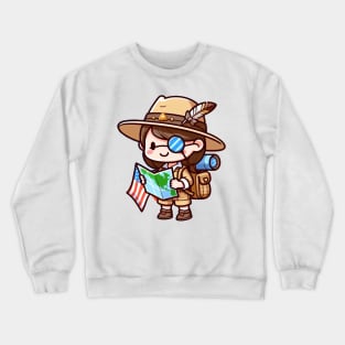 A Whimsical Tribute to American Culture in Cartoon Style T-Shirt Crewneck Sweatshirt